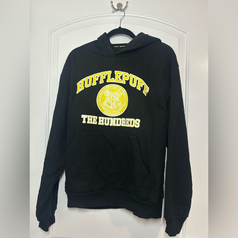 The Hundreds x Harry Potter Hufflepuff Black Hoodie Size M Minimal Streetwear